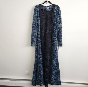 Fringe Belted Duster Jacket